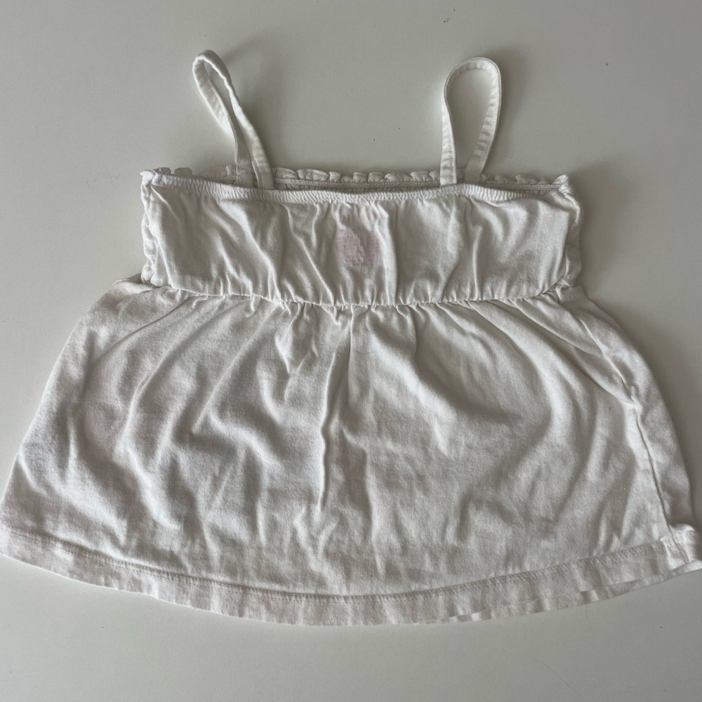 Healthtex White Ruffled Tank Top - Picture 3 of 3
